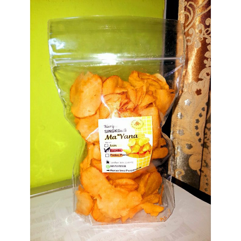 

keripik singkong Ma'yana|cemilan|keripik singkong