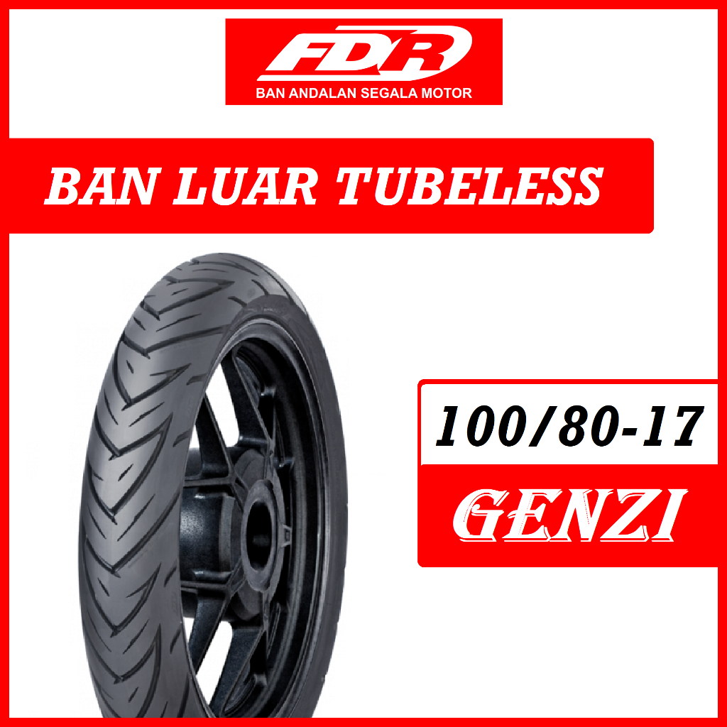 Ban Tubeless 100/80-17 Genzi FDR