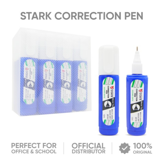 

(12pc) TIPEX CAIR BIRU / CORRECTION TAPE TIP EX CF MURAH / TIP X UJUNG BESI METAL TIP