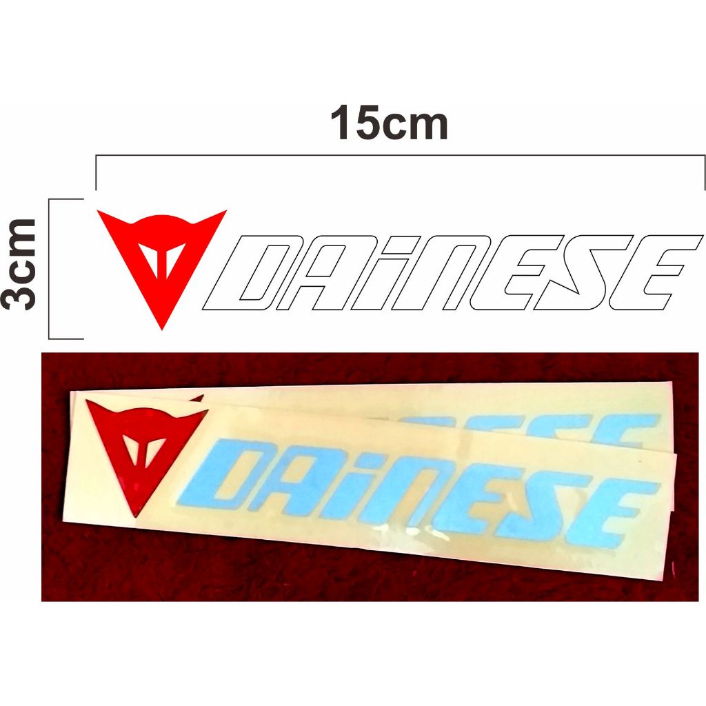 Stiker cutting logo Dainese, sticker Dainese