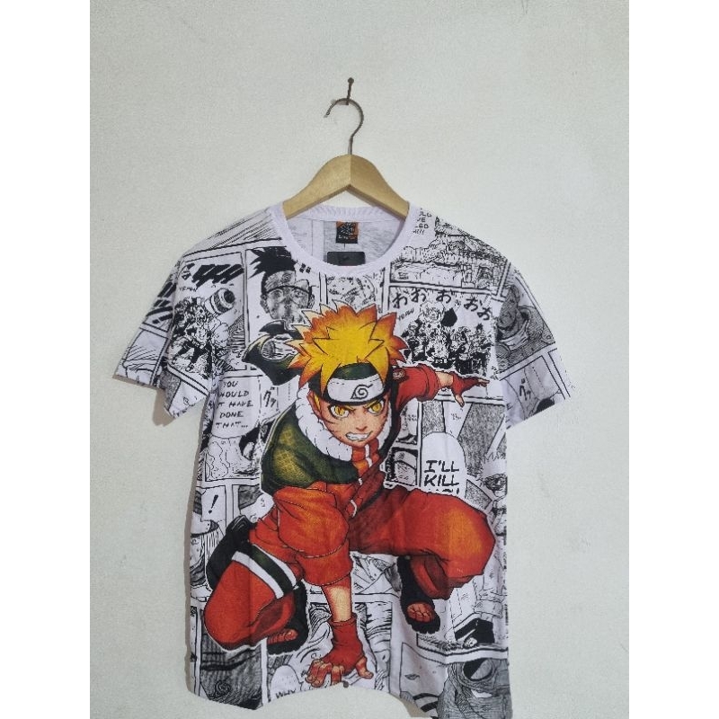 Kaos Baju Atasan Anak Tanggung Motif Naruto Distro