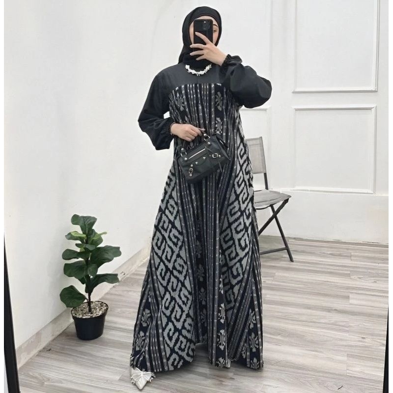 GAMIS BAJU TENUN WANITA - GAMIS TENUN ETNIK