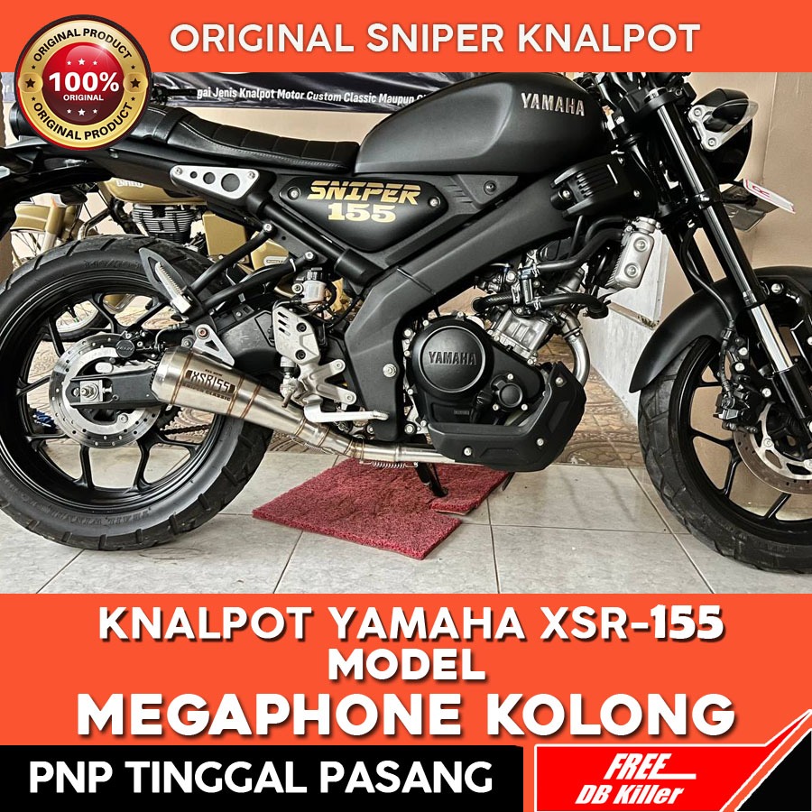 Knalpot Yamaha XSR 155 Megaphone Kolong