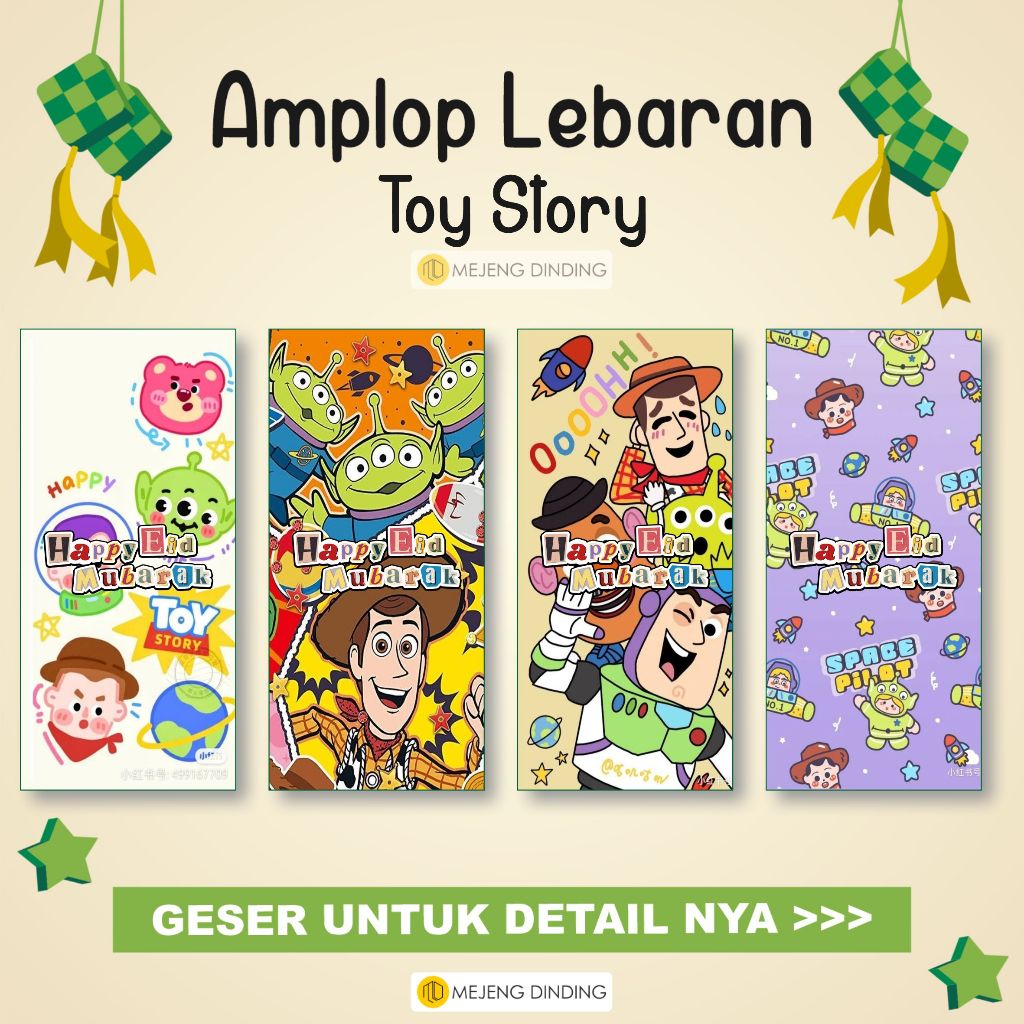 

AMPLOP LEBARAN MOTIF TOY STORY ISI 10 PCS / AMPLOP LEBARAN IDUL FITRI / AMPLOP LEBARAN AESTHETIC / AMPLOP MURAH / AMPLOP KARTUN / AMP / AMGPAO LEBARAN MURAH PER PCS /ECERAN / ANGPAU LEBARAN IDUL FITRI /LOP KARAKTER / AMPLOP UNIK LEBARAN / AMPLOP LUCU