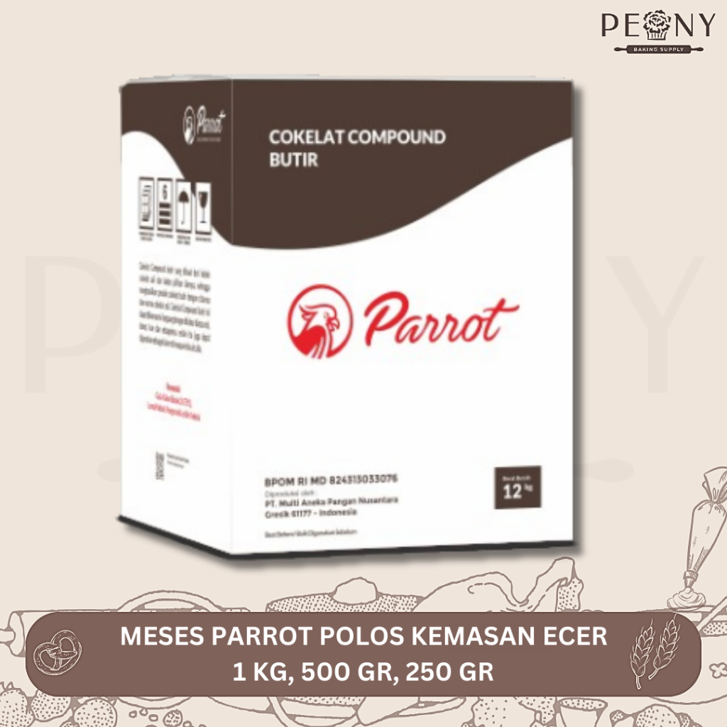 

PARROT MESES POLOS KEMASAN ECER 1KG,500 GR, 250 GR