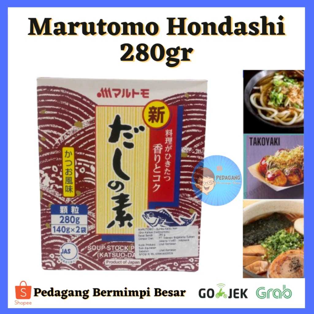 

Marutomo Hondashi 280g / Kaldu Ikan/ Hondashi