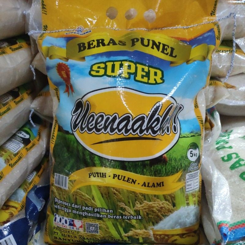 

beras uenak 5 kg dapat 2 sak