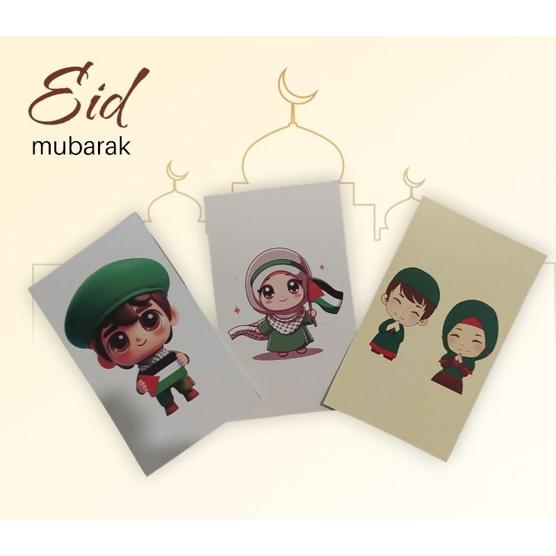 

amplop lebaran 3D anak Palestina
