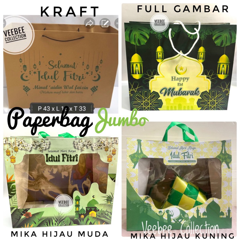 

Paperbag Idulfitri Jumbo / tas sovenir hampers lebaran/ goodie bag/ tas kertas lebaran