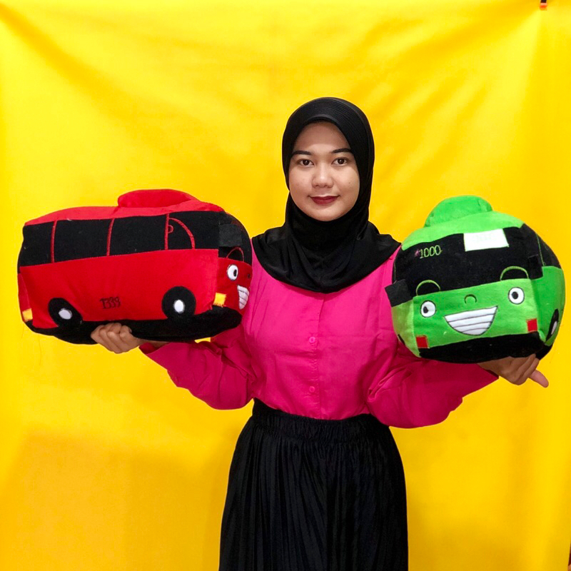 Boneka mobil Tayo Little Bus xl lucu Tayo Besar JUMBO Boneka mobilan bus ecobonekaindo