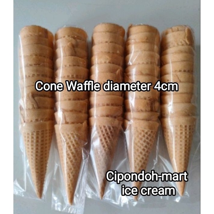 

D2289 5 pack 5 pcs CONE ORIGINAL WAFFLE 4 CM