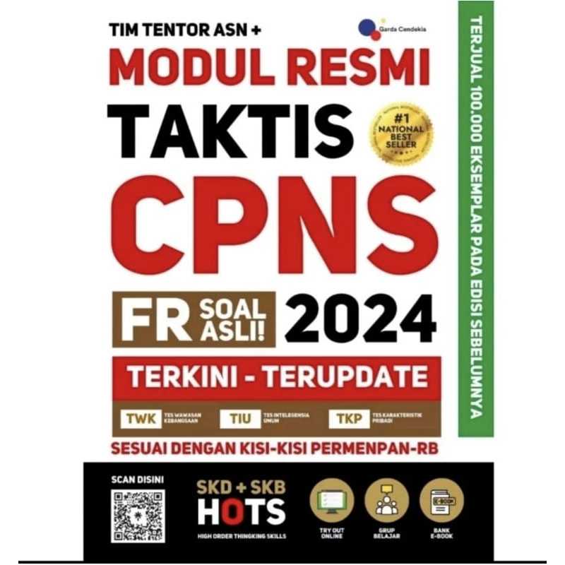 BUKU MODUL RESMI TAKTIS CPNS 2024 FR SOAL ASLI TERKINI - TERUPDATE / CPNS 2024 / BUKU CPNS 2024