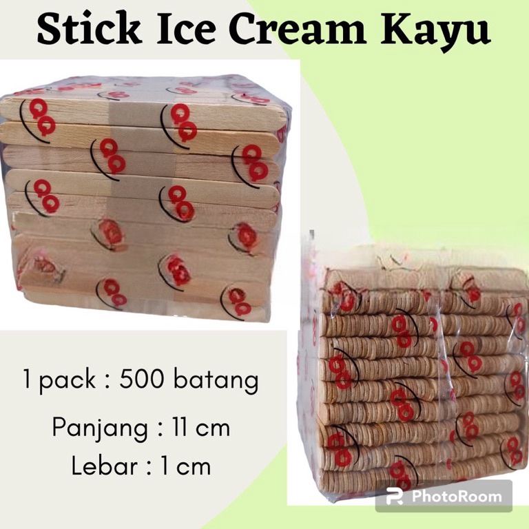 

PAKET LENGKAP 5pcs Stick Ice Cream Kayu QQ Stik Es Krim Pudding