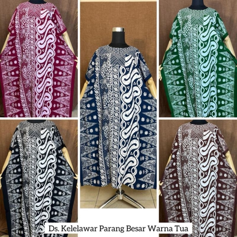 Daster Jumbo Kelelawar Kalong Lowo Batik Radian Solo Bahan Rayon Premium