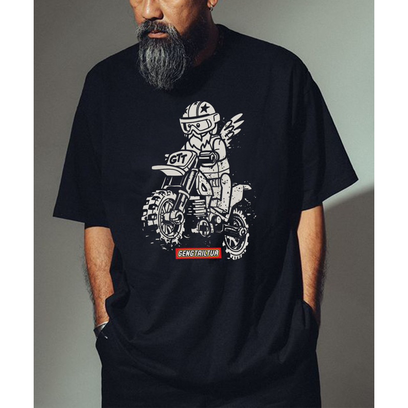 kaos tshit geng tril tua moto