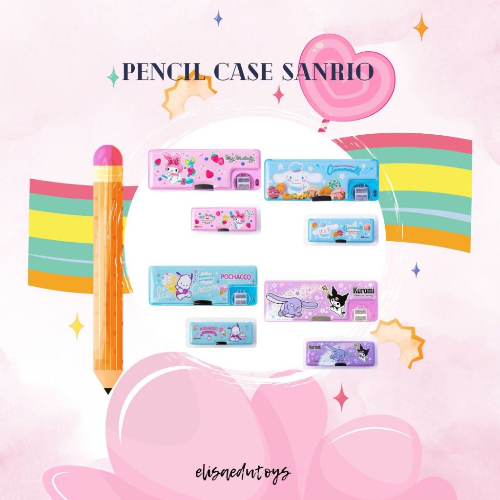 

kotak pensil double layer sanrio kawaii