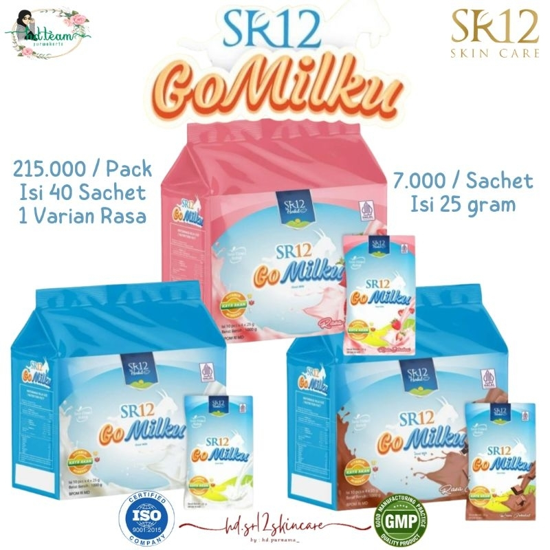 

GOMILKU SACHET SR12 Susu Kambing Etawa Kemasan Saset Premium Harga Ekonomis Original Cokelat Stroberi