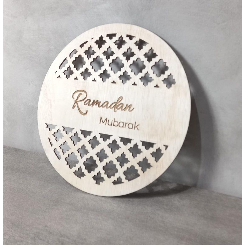 Papan Ornament Dekorasi Idul Fitri |Properti Foto Lebaran