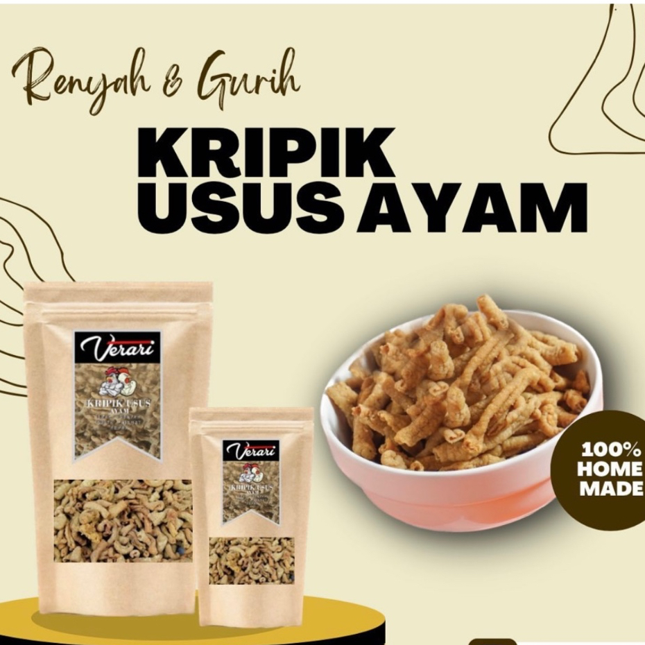 

Keripik Usus Ayam Asli Bali 100% Homemade - 200 gram