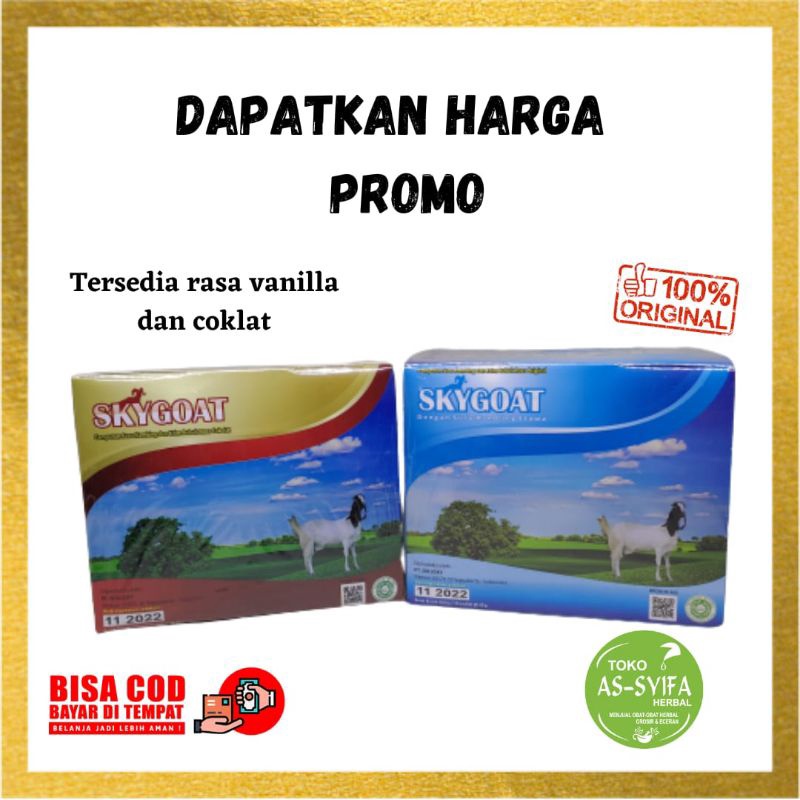 

MEN SALE Skygoat Susu Kambing Etawa Skygoat Coklat Vanilla Skygoat Original Skygoat Rasa Coklat Vanilla Sky Goat etawa Sky Goat Susu Kambing