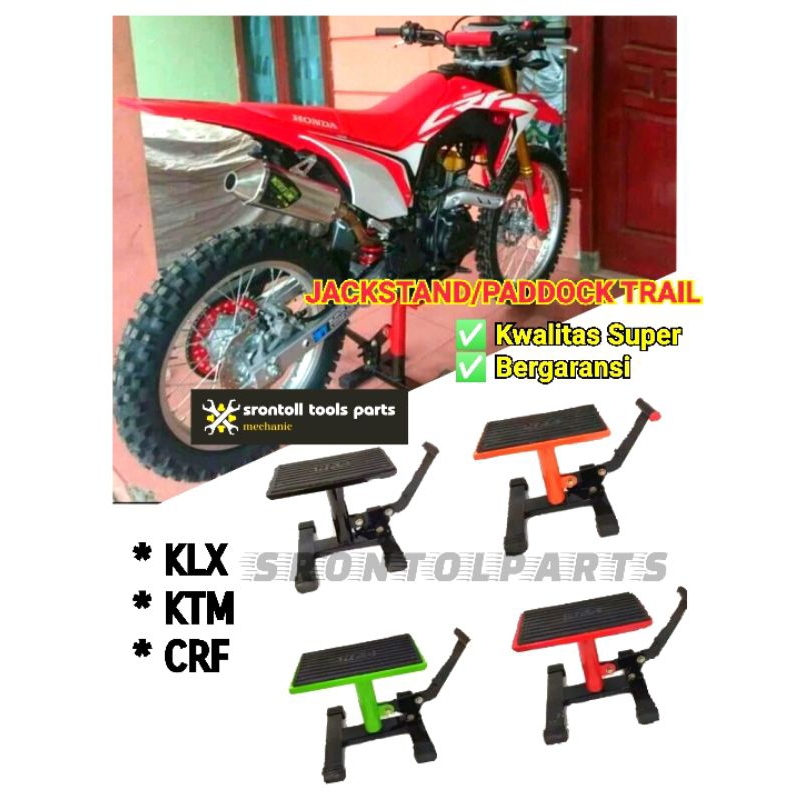 Jack stand trail standart paddock pedok motor trail cross ktm klx