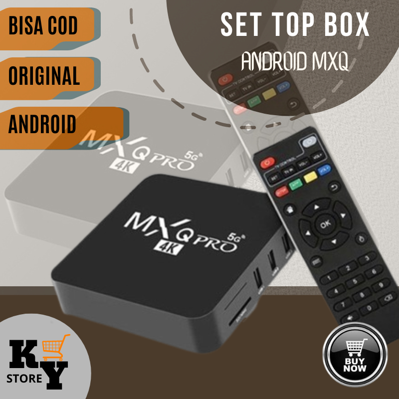2GB+16GB Android TV BOX MXQ PRO 4K 5G - Smart TV Box Media Player - TV BOX Ram 2GB / Rom 16GB SET TO
