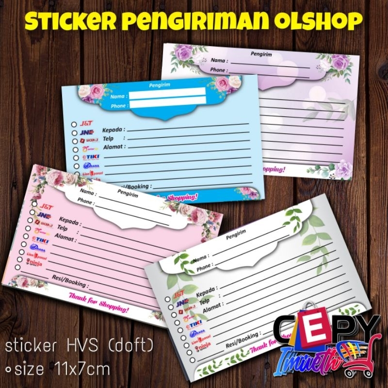 

50 PCS) STIKER PENGIRIMAN/STIKER PENGIRIMAN OLSHOP/STIKER LABEL PENGIRIMAN OLSHOP MURAH-AMPLOP THANK YOU