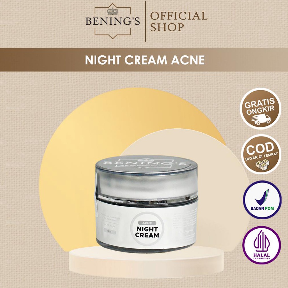 ART L49X Acne Prone Night Cream Bening Skincare Dr Oky Pratama  Perawatan Kecantikan Krim Wajah Berj