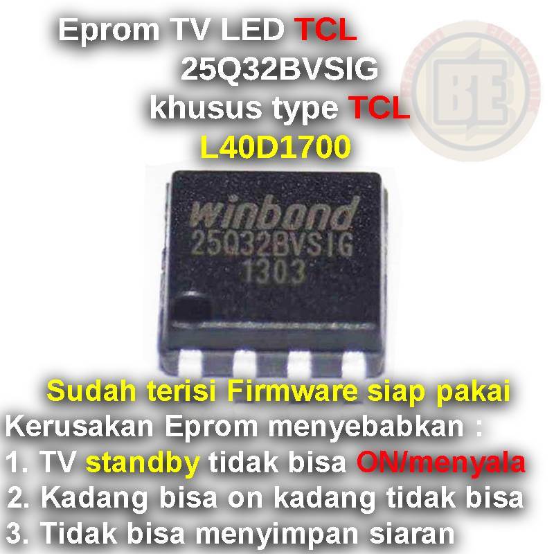Ic Eprom Firmware TV TCL L40D1700