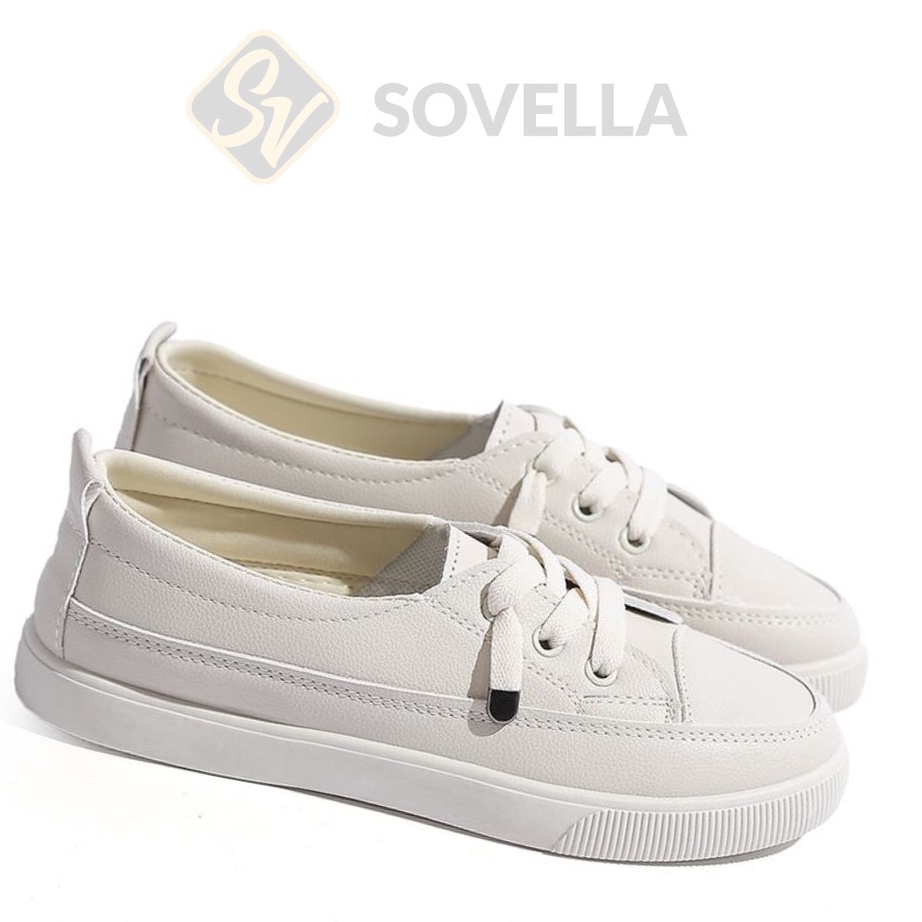 SOVELLA Cleo Sepatu Flat Shoes Putih Cream Wanita
