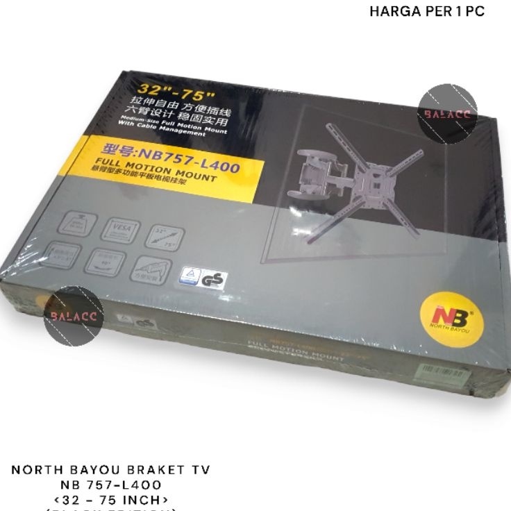 Braket Tv NORTH BAYOU NB 757  L4 Bracket TV Swivel 32  7 inch  NB P5  NB Bracket TV LCD LED NB757L4