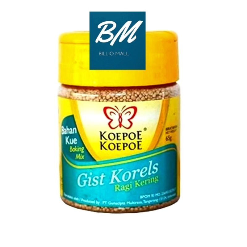 

Koepoe Kupu Gist Korels 65 gr Ragi Kering