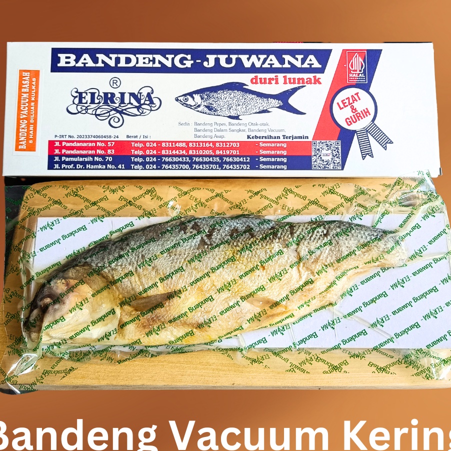 

XG34448 Bandeng Presto Juwana Duri Lunak Bandeng Juwana Erlina Vacuum Kering Semarang
