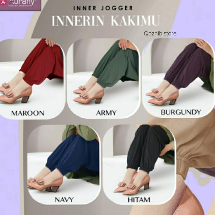 PROMO SALE INNER JOGGER  Celamis celana legging inner dalaman gamis jumbo wanita muslimah dewasa mur