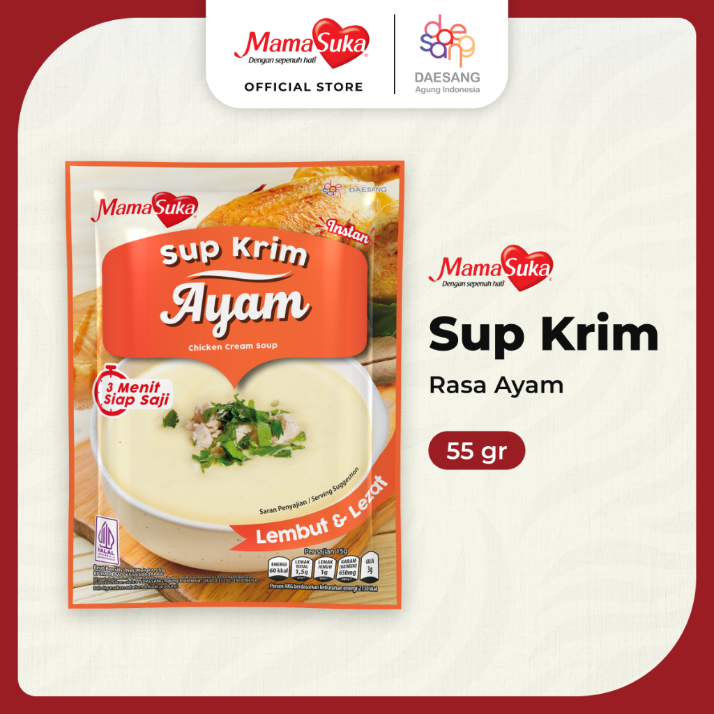 

MamaSuka - Sup Krim Ayam 55 gr