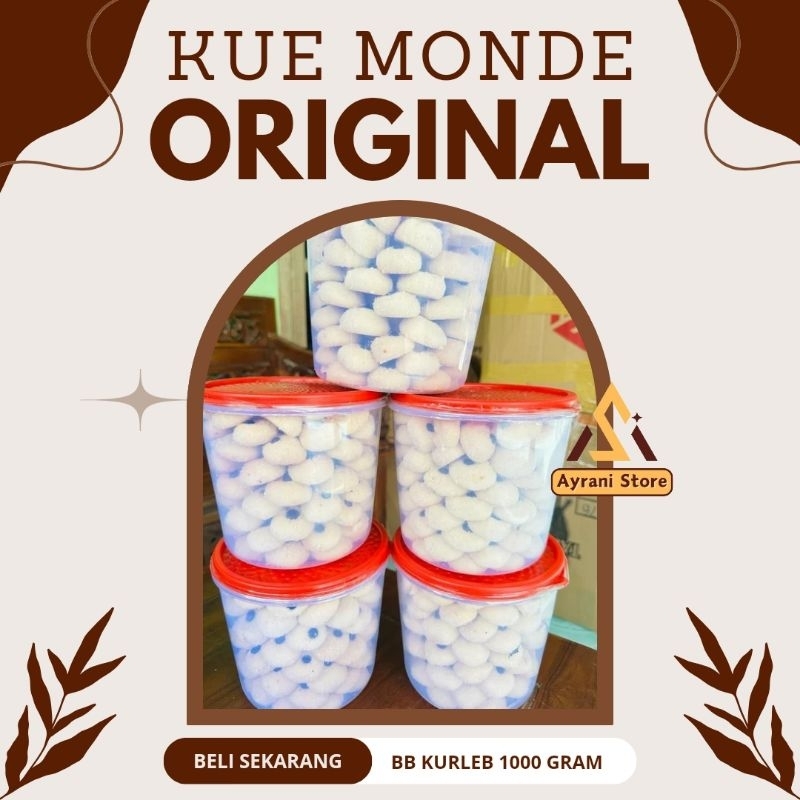 

[1kg] Kue Monde Original Enak Best Seller