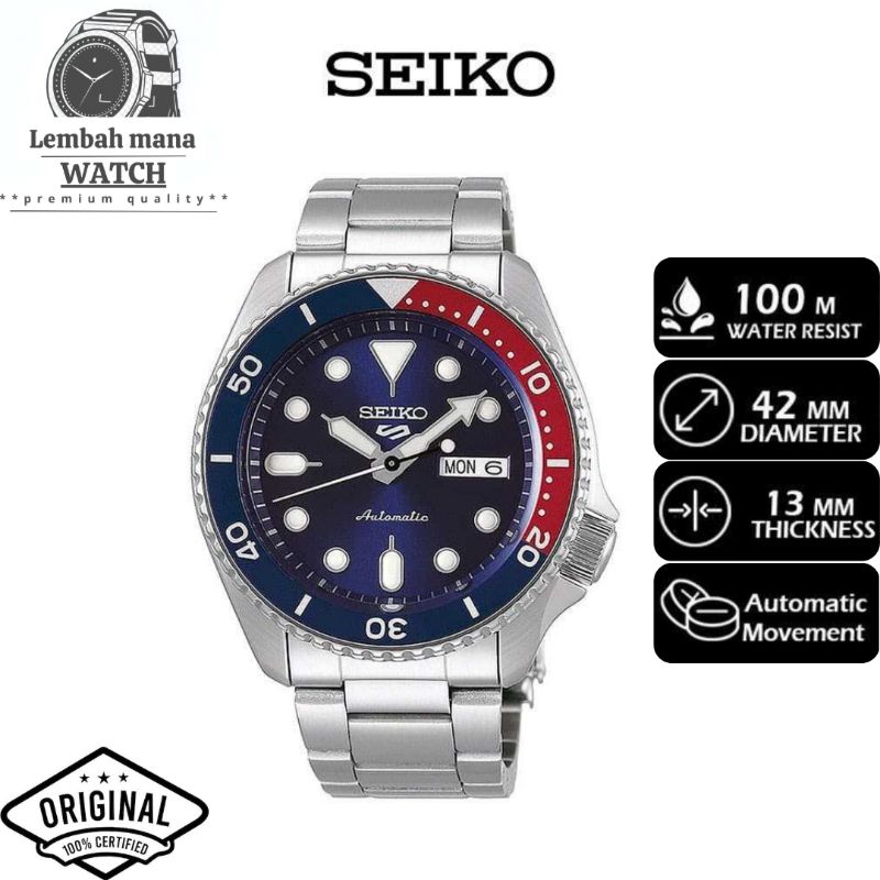 Jam Tangan Analog Pria Seiko Original 5 Sport SRPD53K1