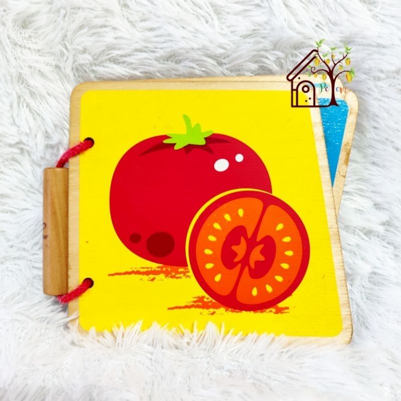 baby book - Wooden Book - preloved buku baby