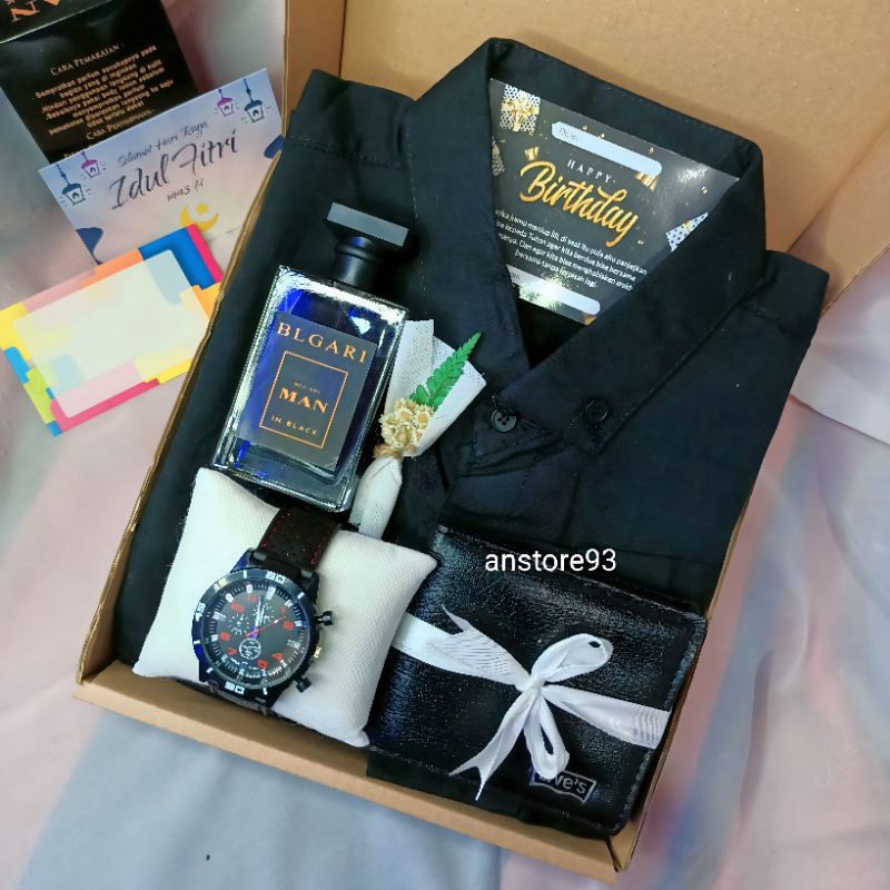 

1212 Brand BISA COD kemeja cowo kadohampers gift Box free Kartu ucapan Bisa request ucapan gas