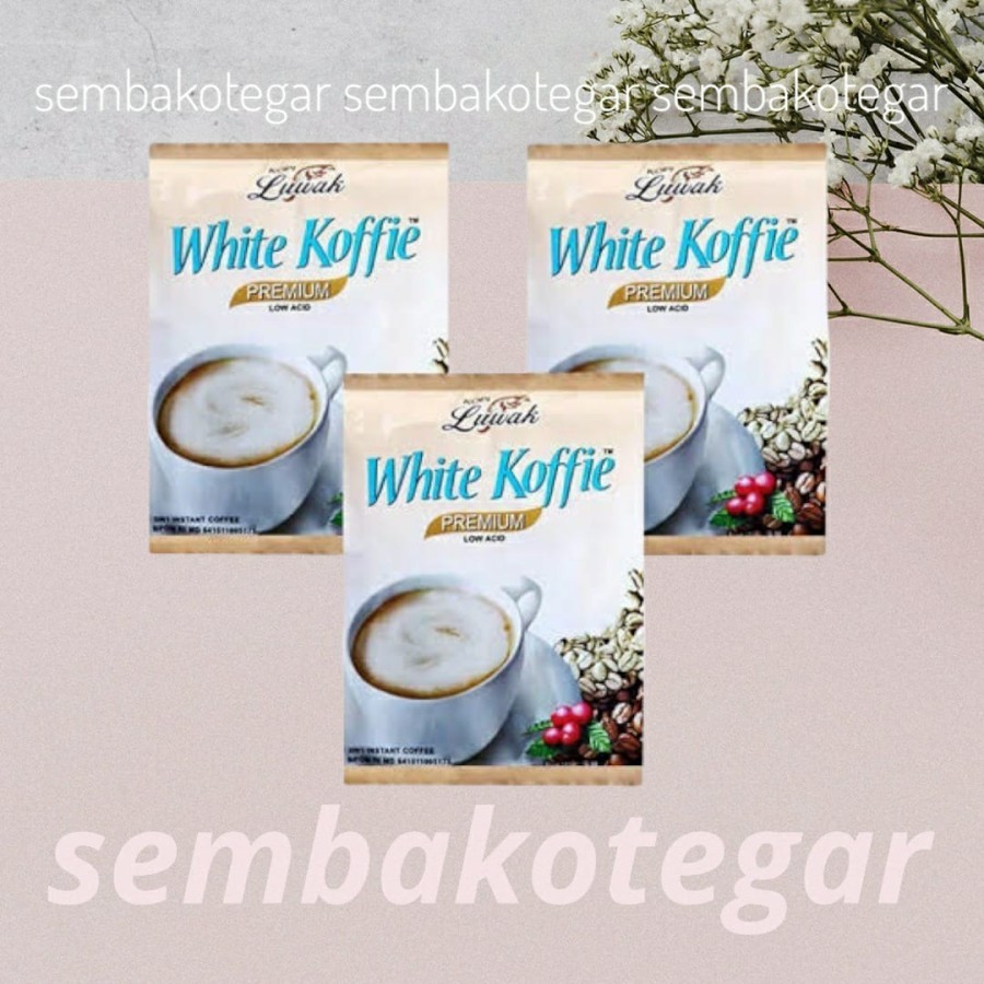 

Kopi Luwak White Koffie Sachet (1 Saset) Coffee Bubuk Instan Ecer