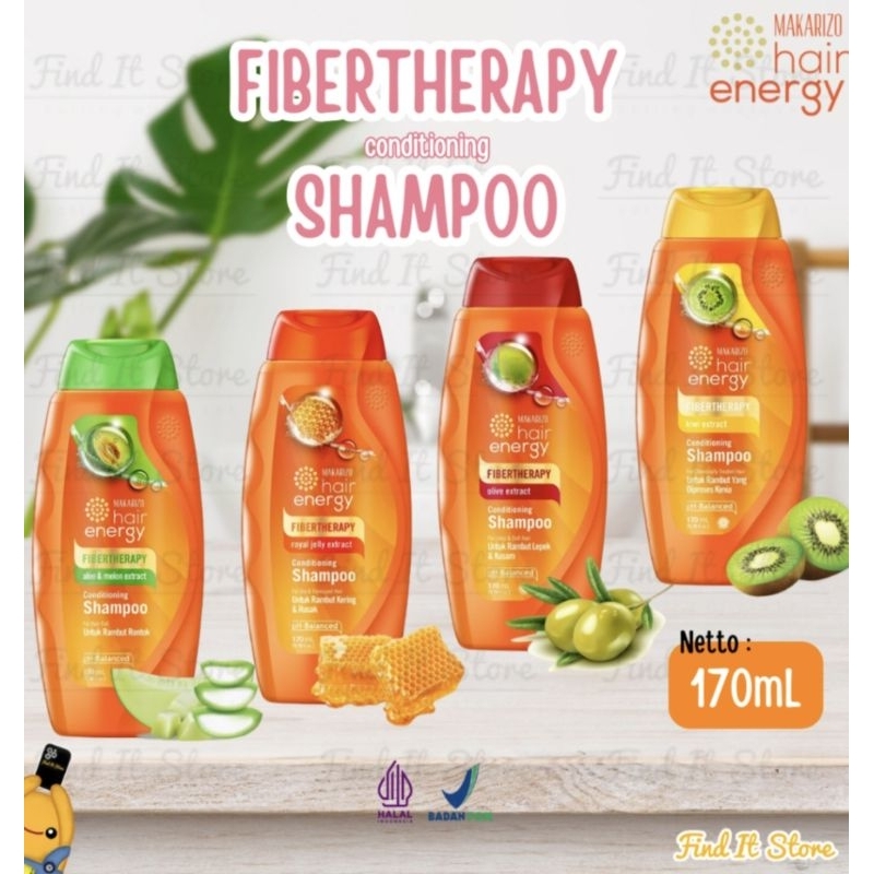 Makarizo Hair Energy Fibertherapy Conditioning Shampoo Kiwi - 170ml
