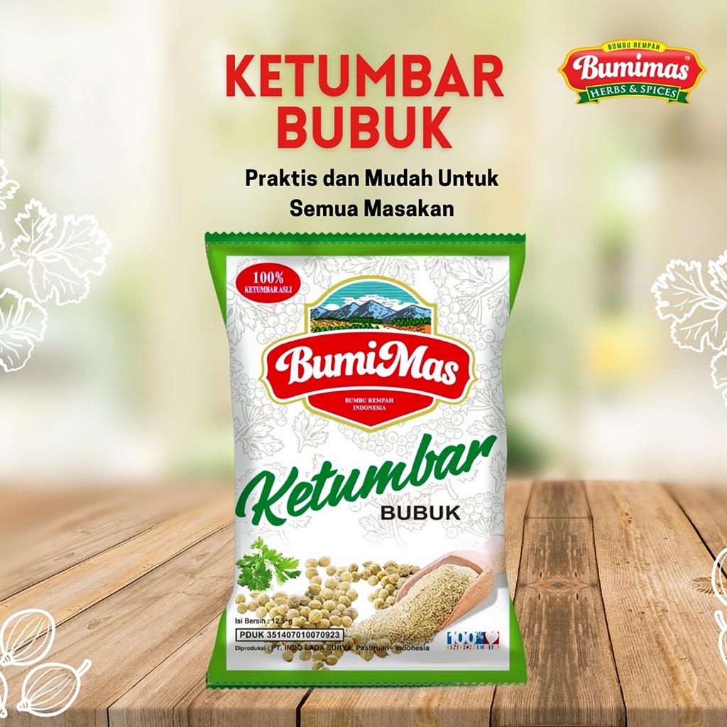 

Ketumbar Bubuk Bumimas Sachet 12,5g Untuk Bumbu Masakan
