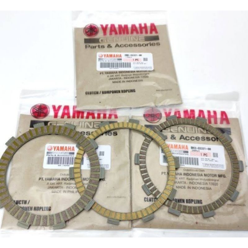 Kampas kopling Set Original Genuine Yamaha R15 V3 Vixion R / BK6-E6331-00 BK6-E6321-00