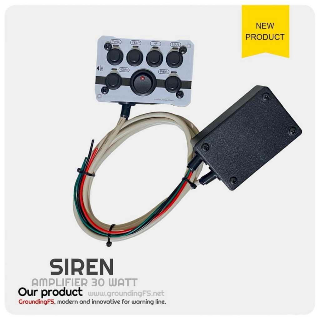 SIRINE MOTOR 30 WATT WHELEN DOZZER ALUMUNIUM