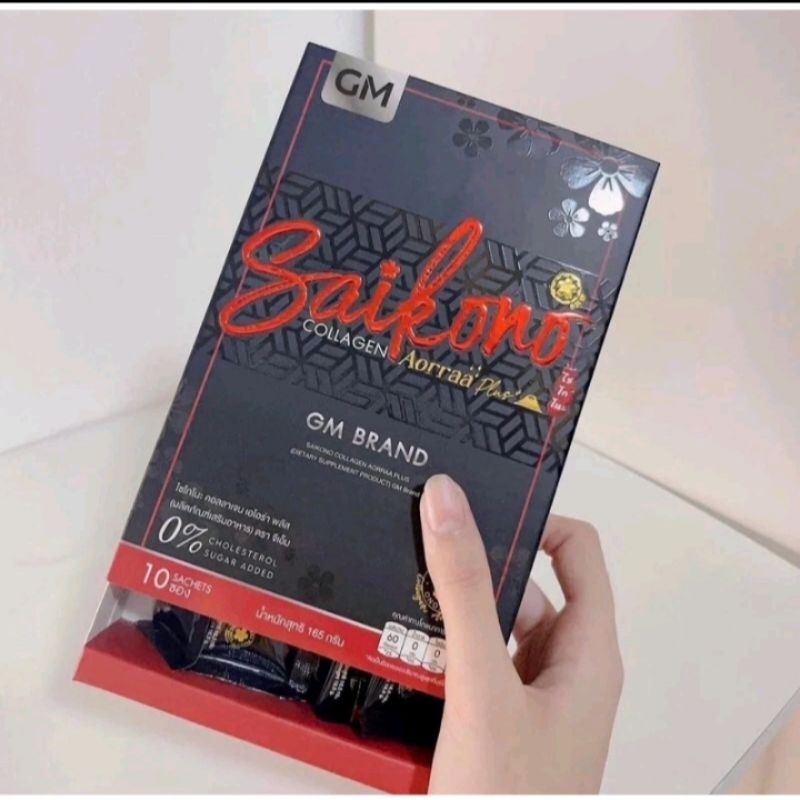 Suplemen Kecantikan Saikono Collagen Drink Aorraa By GM Brand Thailand