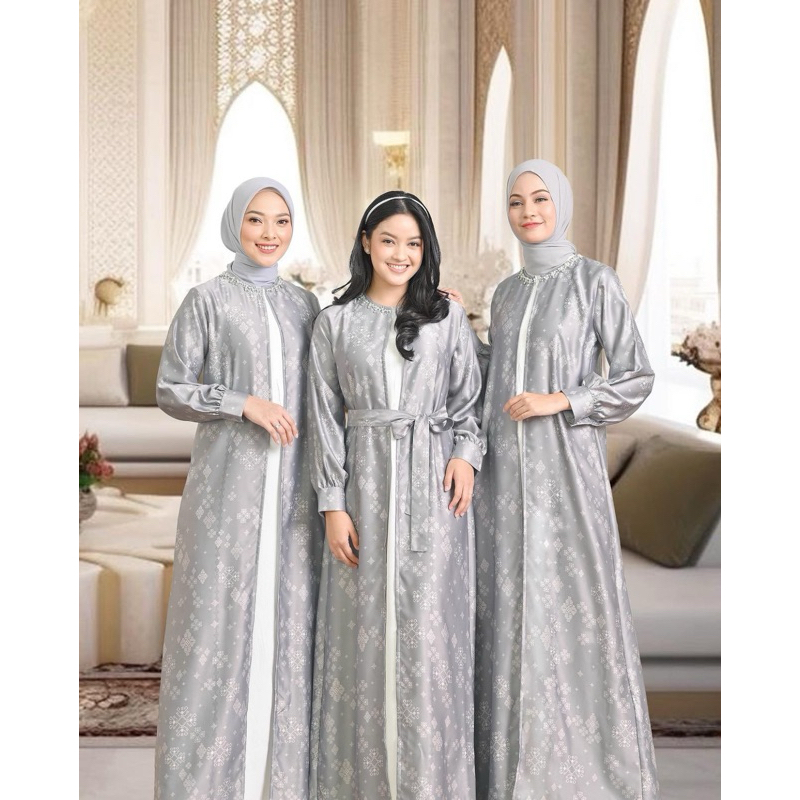 Siap Kirim - Jamalia Raya Series Dress Koko Blouse Kids Grey Sage Rose Broken White Navy Blue Sky Bl