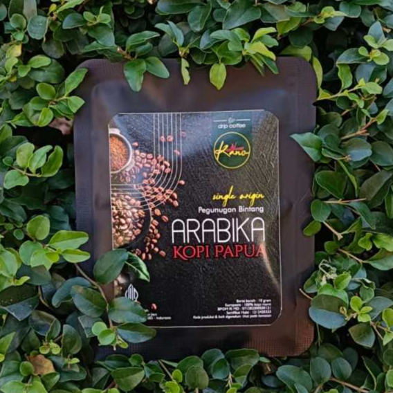 

KANO Kopi Papua Pegunungan Bintang Drip Coffee Bag | Kopi Papua Drip Arabika Single Origin Siap Seduh