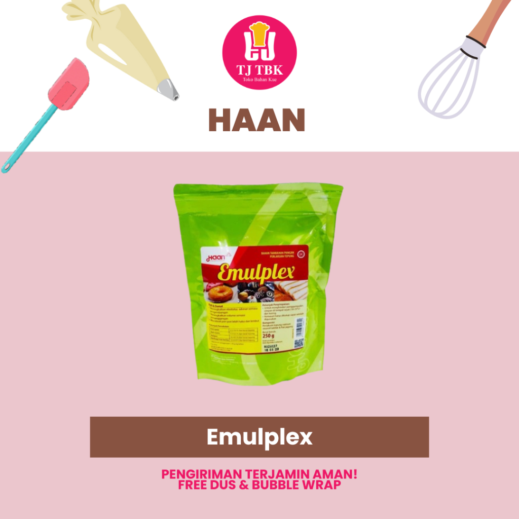 

Haan Emulplex 250g (Perenyah Cookies, Pelembut Roti dan Donut) Toko Bahan Kue TJ