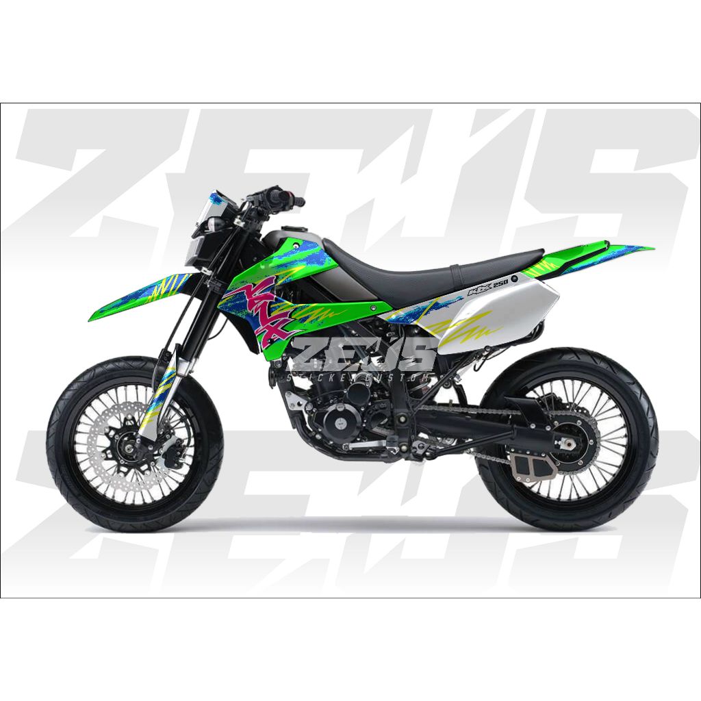 Decal Sticker - Stiker Dekal Klx Dtx 250 Zeus SC 51