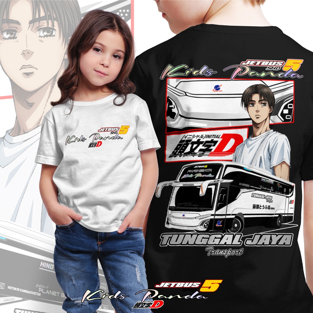 Baju Kaos Busmania Kids Panda baru JB5 / Kaos Kinds Panda JB5 Baru / Kids Panda Baru JB5 Tatsumi